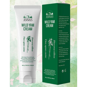 Anna's Wild Yam Cream (Her) Menstrual &‎ Menopausal Symptoms 100g Tube
